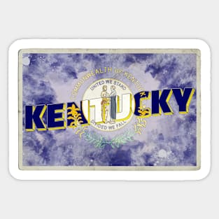 Kentucky vintage style retro souvenir Sticker